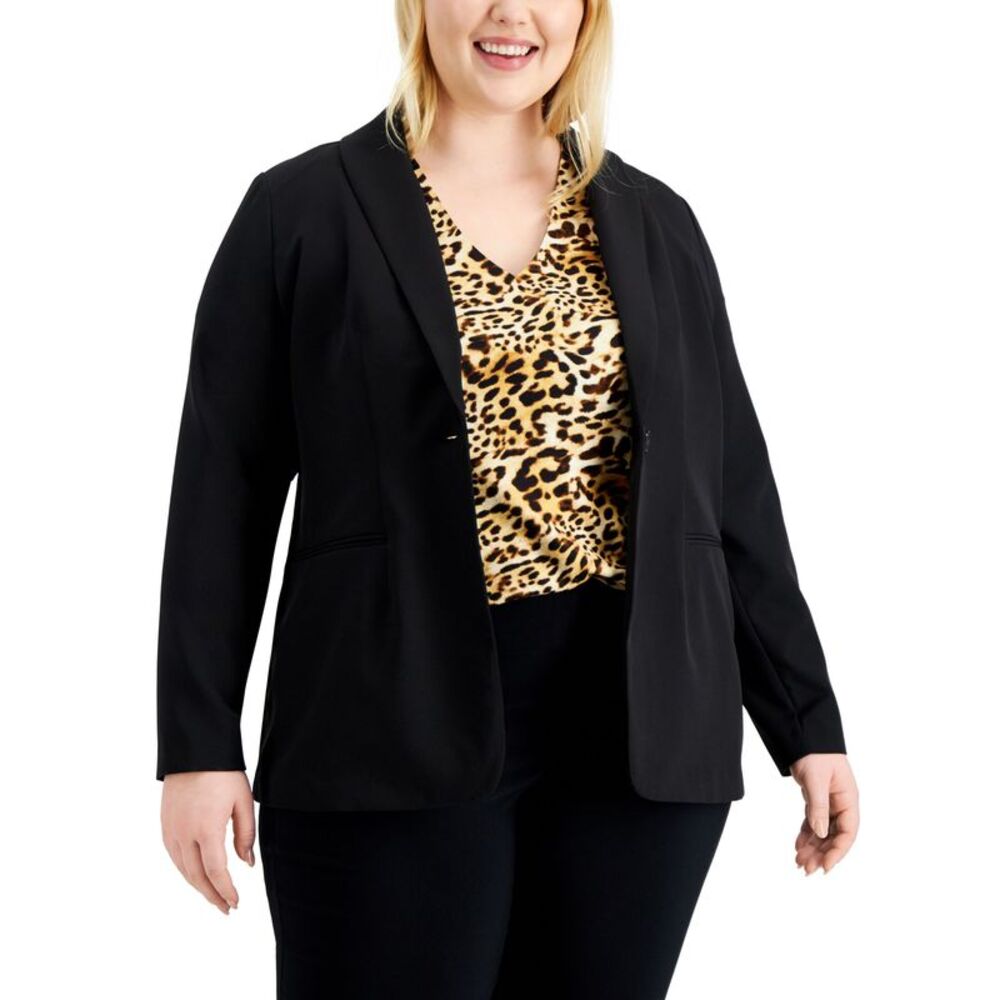 Alfani Plus Size Shawl Collar Blazer